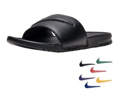 colorful nike flip flops